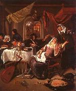 Jan Steen The Dissolute Household oil